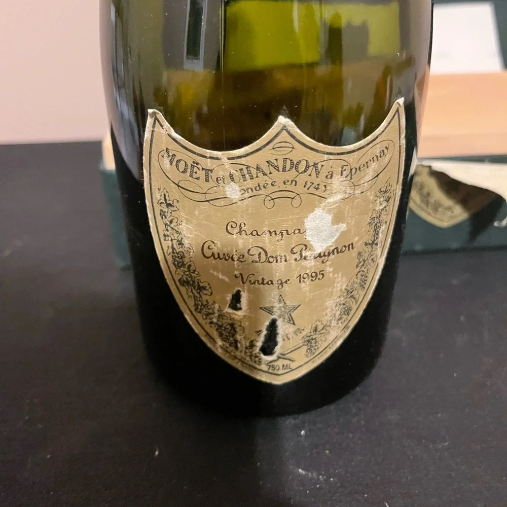Cuvee Dom Perignon Vintage 1995 Empty Bottle With Box Champagne Moet Chandon